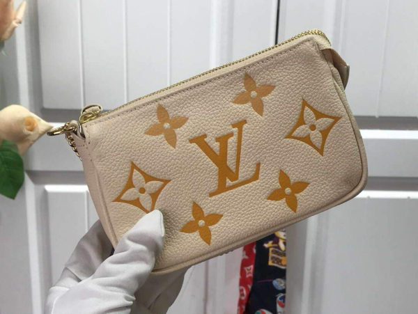 LV M80501 Louis Vuitton Mini Pochette Accessoires Cream - luxibagsmall