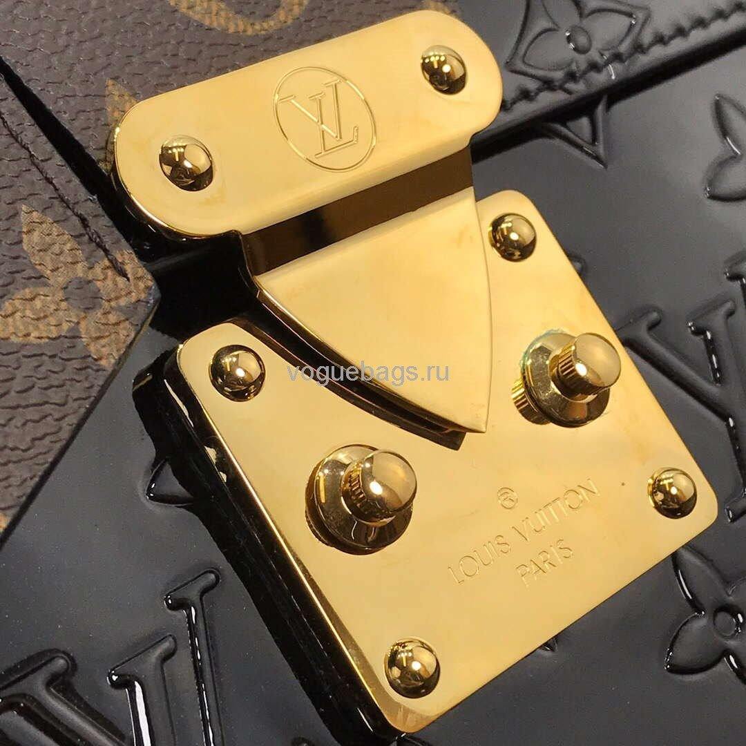 LV M90375 Louis Vuitton Spring Street Monogram Vernis Bag M90514 Black - Voguebags