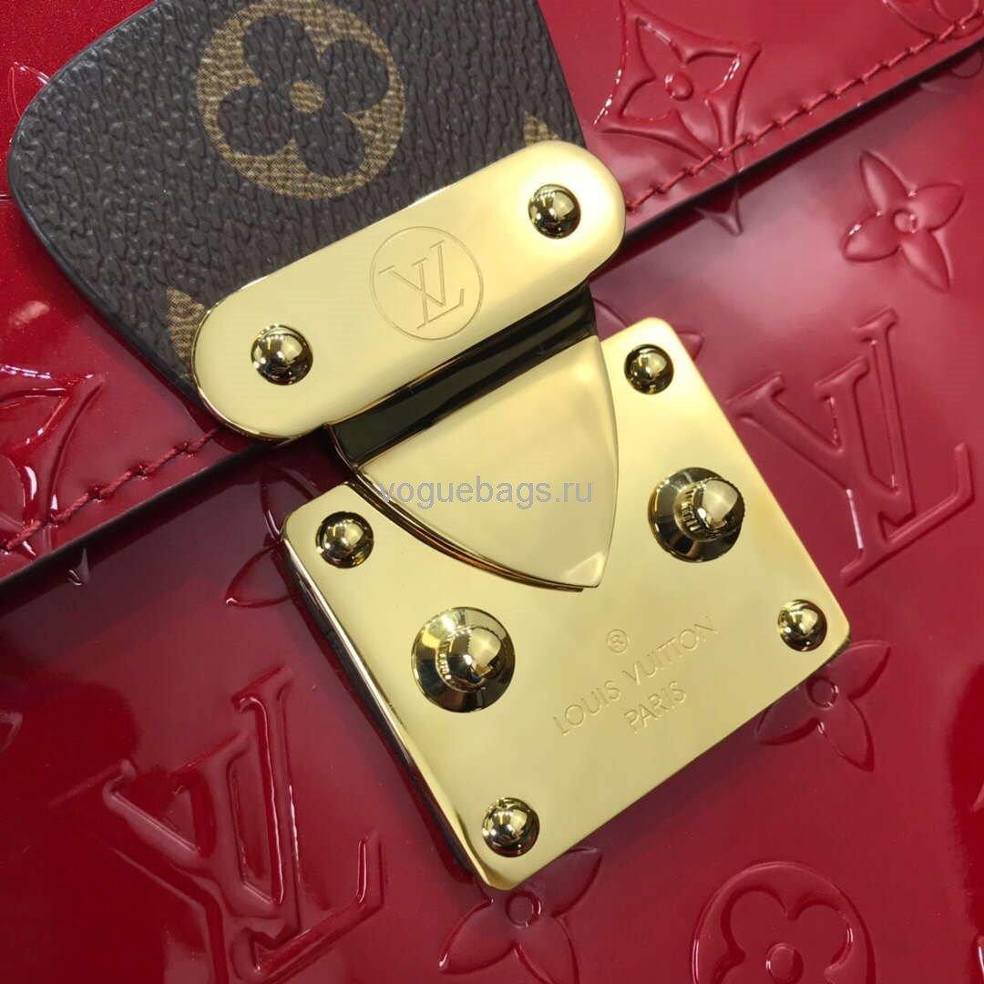 LV M90505 Louis Vuitton Spring Street Monogram Vernis Bag M90468 Red - Voguebags