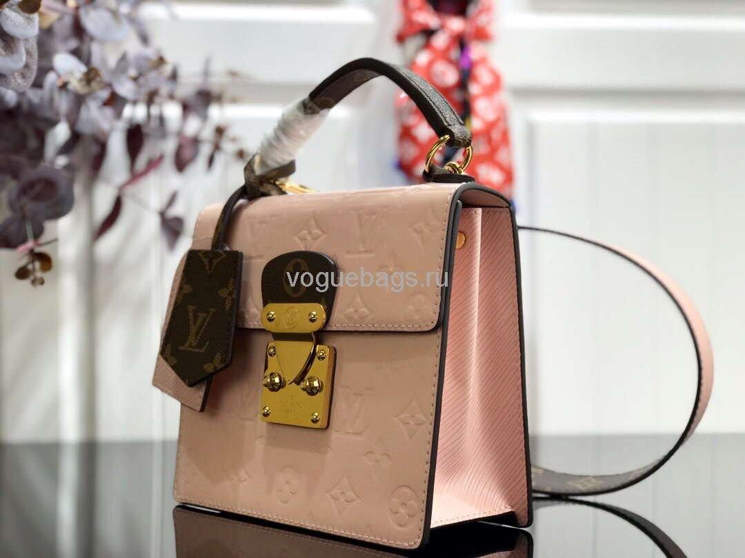 LV M90468 Louis Vuitton Spring Street Monogram Vernis M90514 Bag Cream - Voguebags