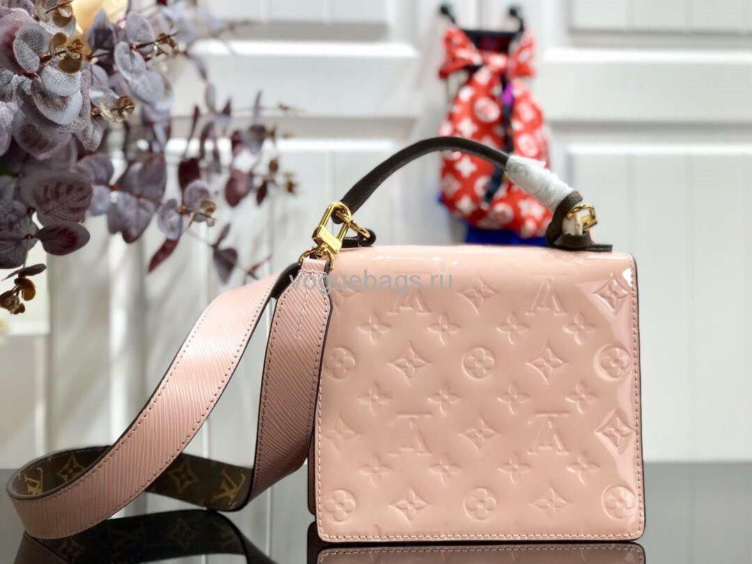 LV M90468 Louis Vuitton Spring Street Monogram Vernis M90514 Bag Cream - Voguebags