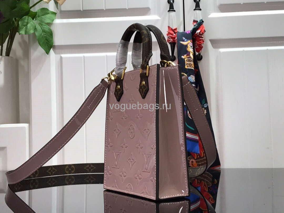 LV M90564 Louis Vuitton Petit Sac Plat Monogram Vernis M69442 Bag Pink - Voguebags