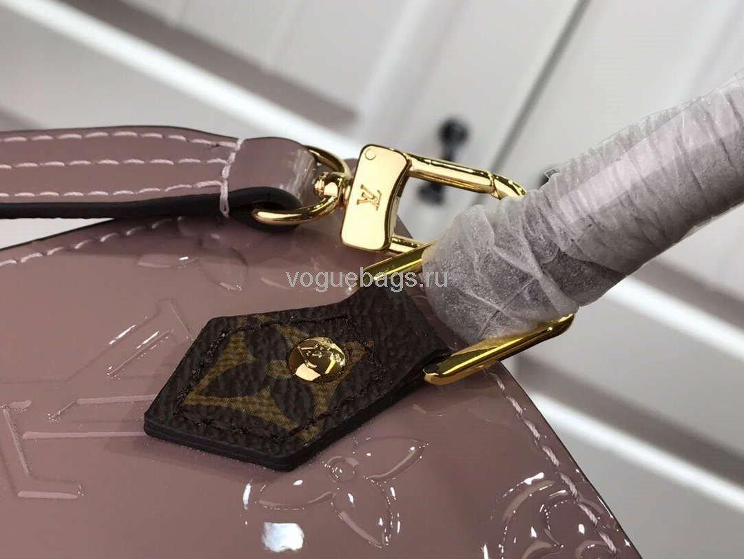 LV M90564 Louis Vuitton Petit Sac Plat Monogram Vernis M69442 Bag Pink - Voguebags