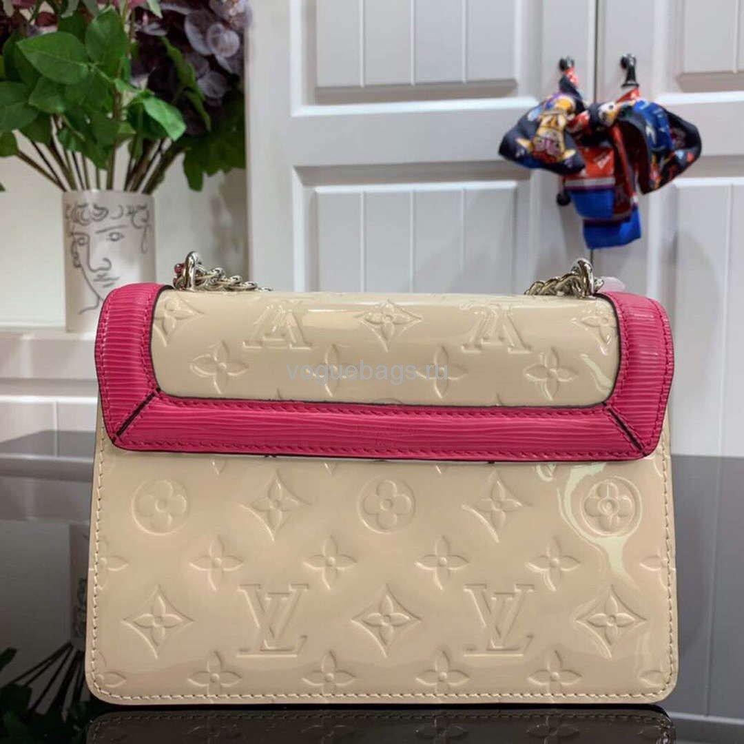 LV M90516 Louis Vuitton Wynwood Monogram Vernis Bag M90566 Beige - Voguebags