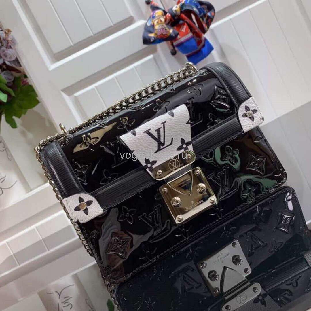 Louis Vuitton M90516 LV Wynwood Monogram Vernis Bag M90566 Black and White - Voguebags