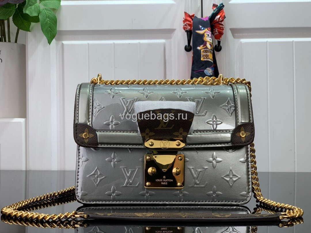 Louis Vuitton M90566 LV Wynwood Monogram Vernis Bag M90516 Gray - Voguebags