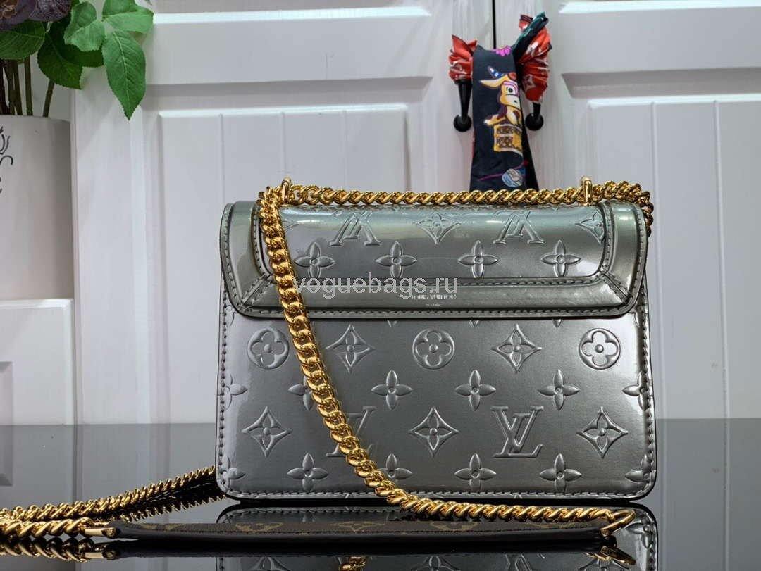 Louis Vuitton M90566 LV Wynwood Monogram Vernis Bag M90516 Gray - Voguebags