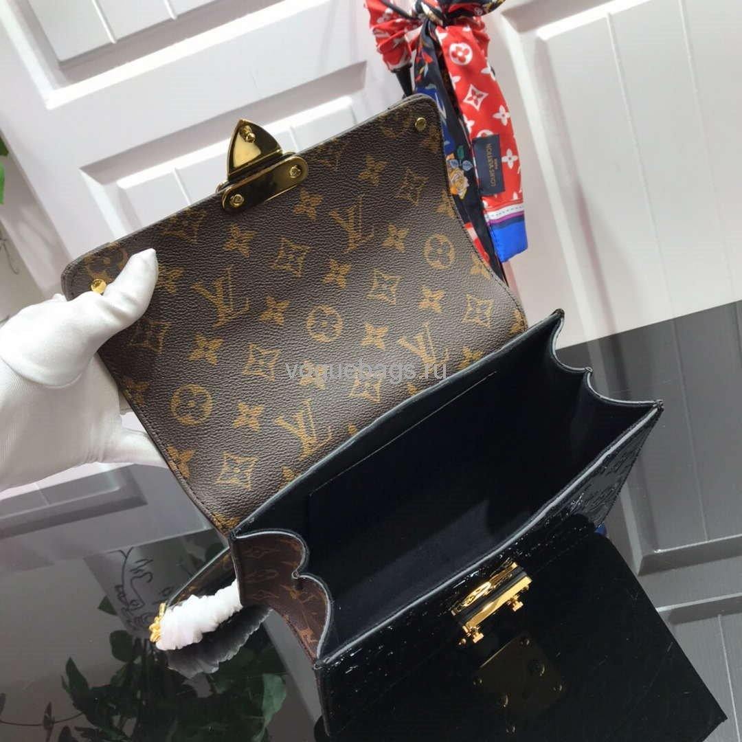 LV M90516 Louis Vuitton Wynwood Monogram Vernis Bag M90566 Black - Voguebags