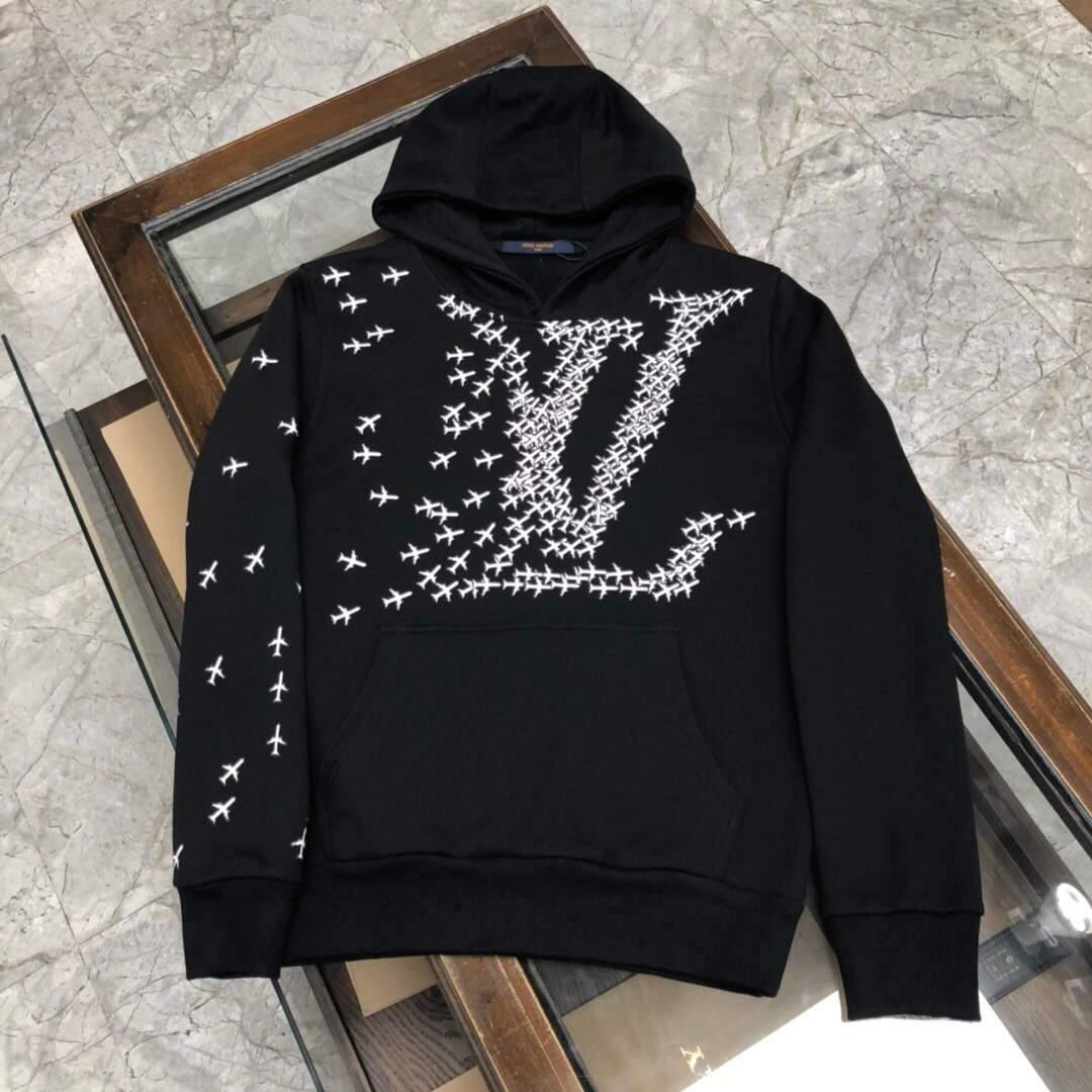 LV Men's Hoodie Louis Vuitton 2054 Planes Printed Tee - Voguebags