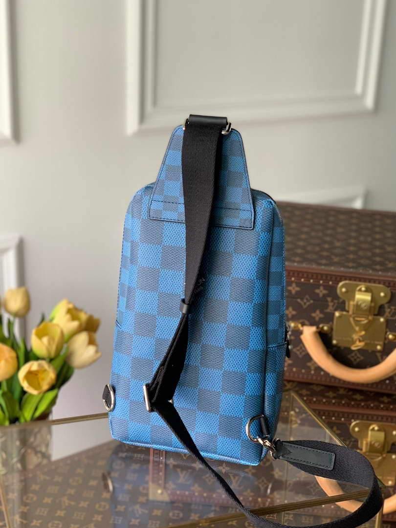 LV N40403 Louis Vuitton Avenue Sling Bag Men N41719 Backpacks Damier Graphite Blue - Voguebags