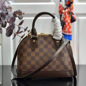 LV N41221 Louis Vuitton Alma BB Damier Ebene M53152 Bag - luxibagsmall