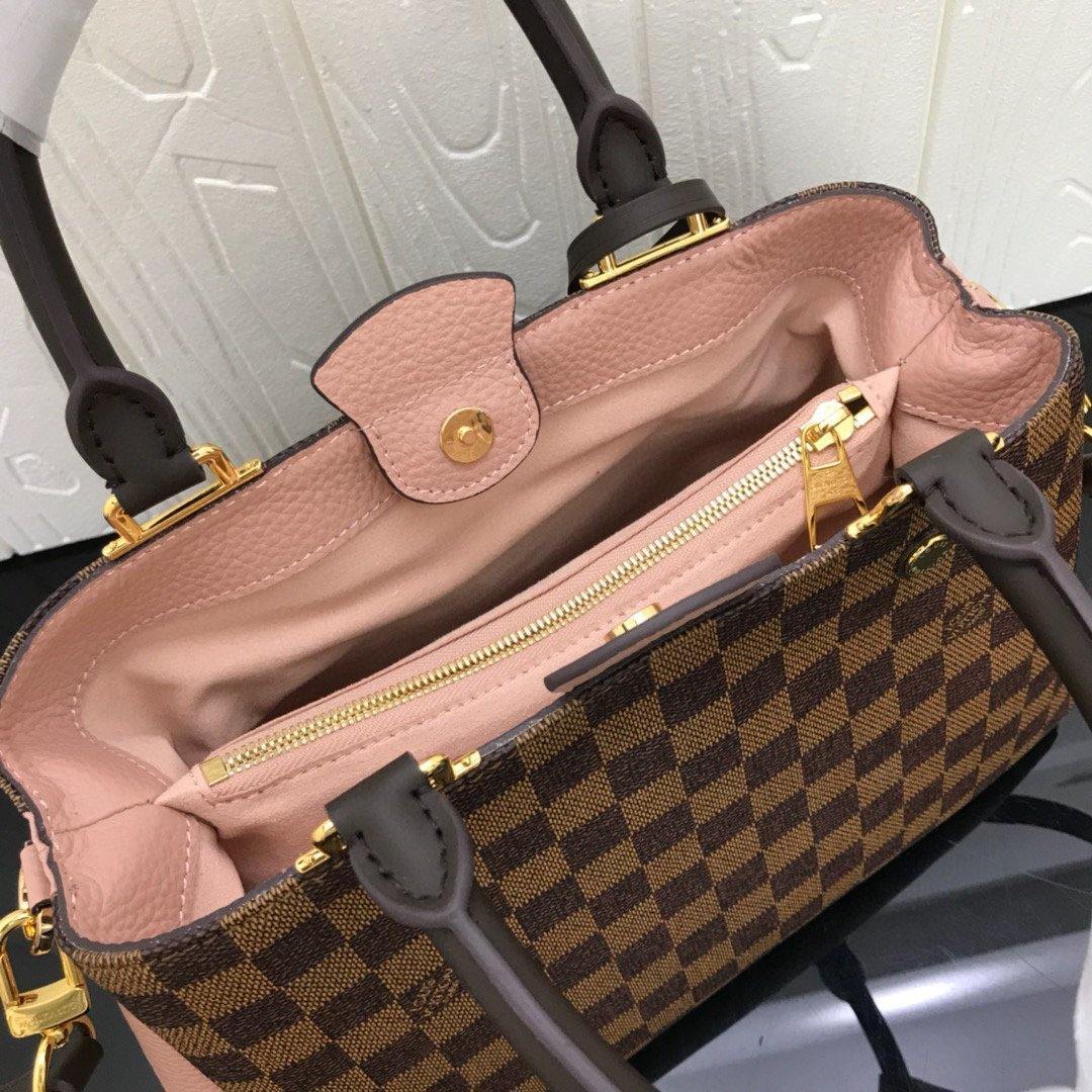 LV N41674 Louis Vuitton Brittany BB Tote Damier Ebene N41673 Pink - luxibagsmall