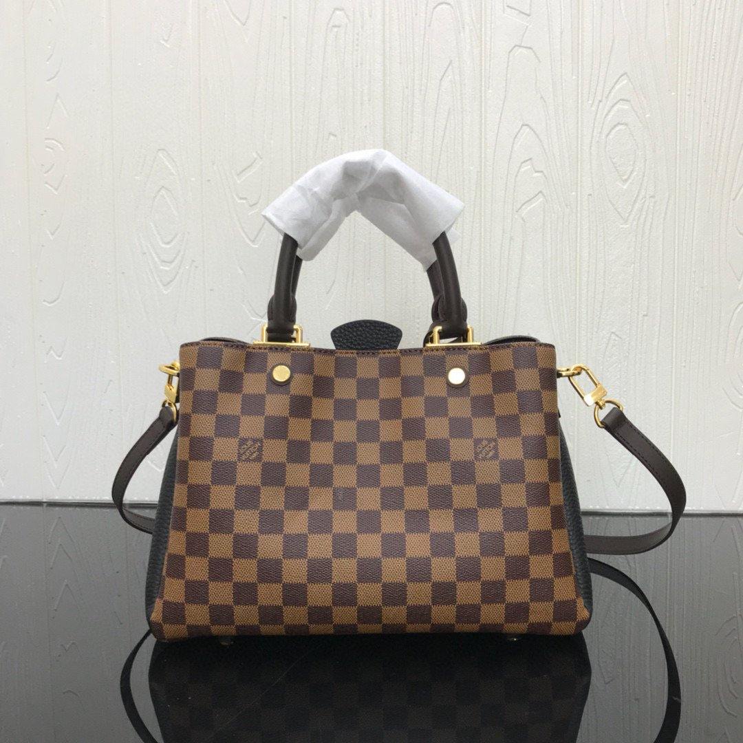 LV N41673 Louis Vuitton N41674 Brittany BB Tote Damier Ebene Black - luxibagsmall