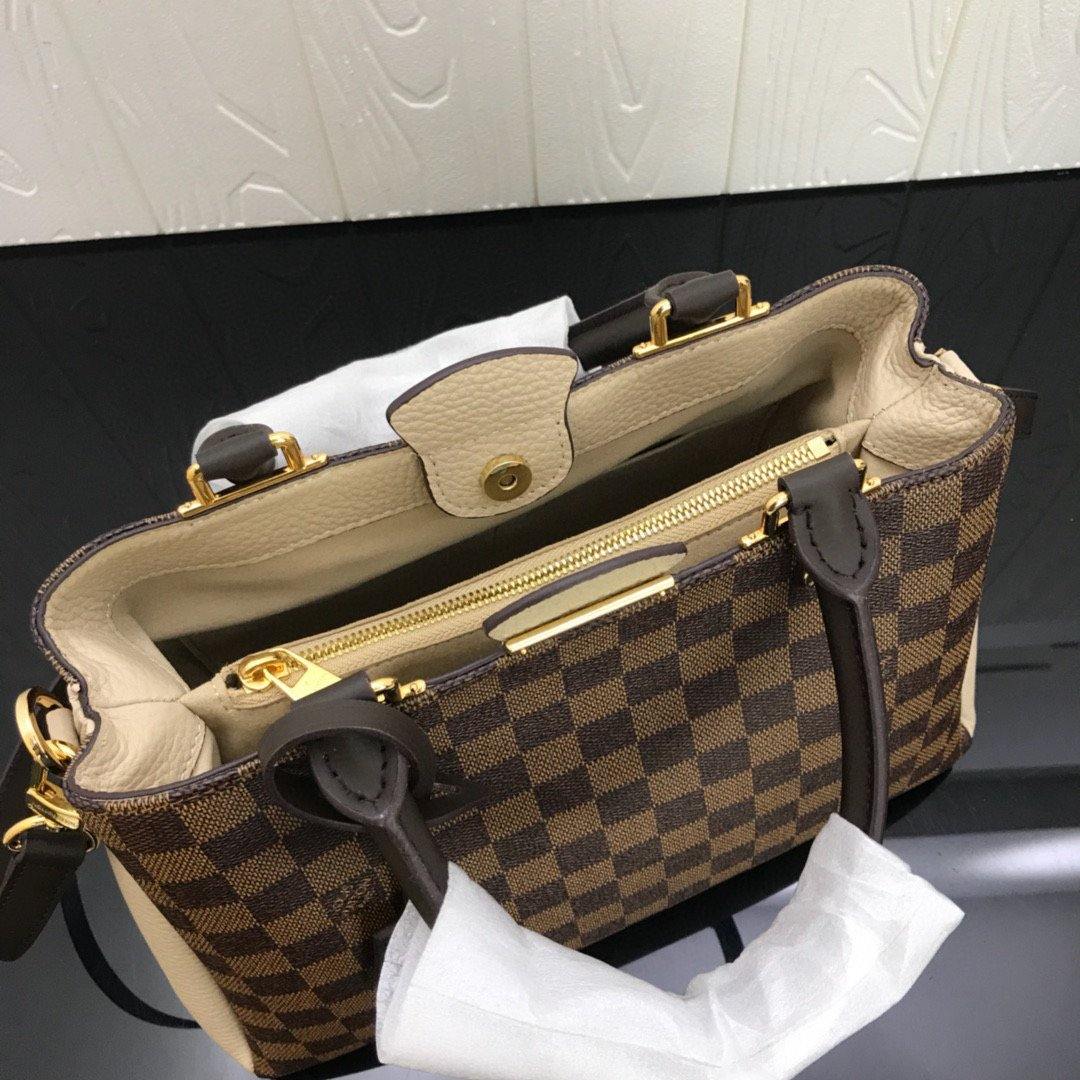 LV N41675 Louis Vuitton Brittany BB Tote Damier Ebene N44020 Beige - luxibagsmall