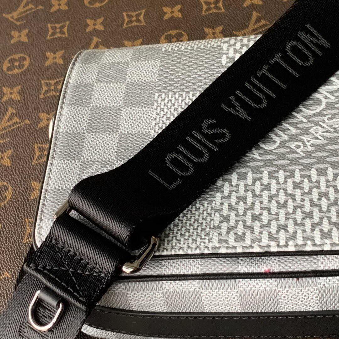 LV N50013 Louis Vuitton Studio Messenger Damier Graphite Gray N50026 Bag - Voguebags