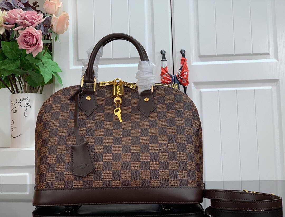 LV N53151 Louis Vuitton Alma PM Damier Ebene M53151 Bag - luxibagsmall