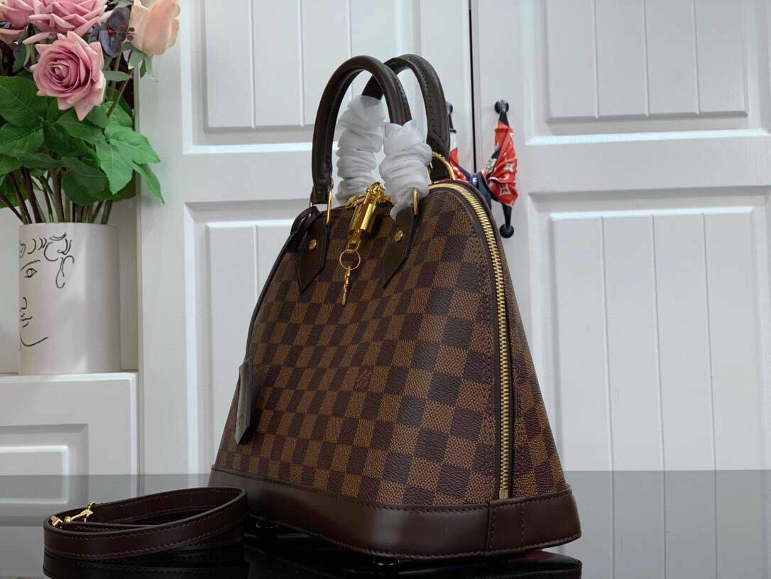 LV N53151 Louis Vuitton Alma PM Damier Ebene M53151 Bag - luxibagsmall