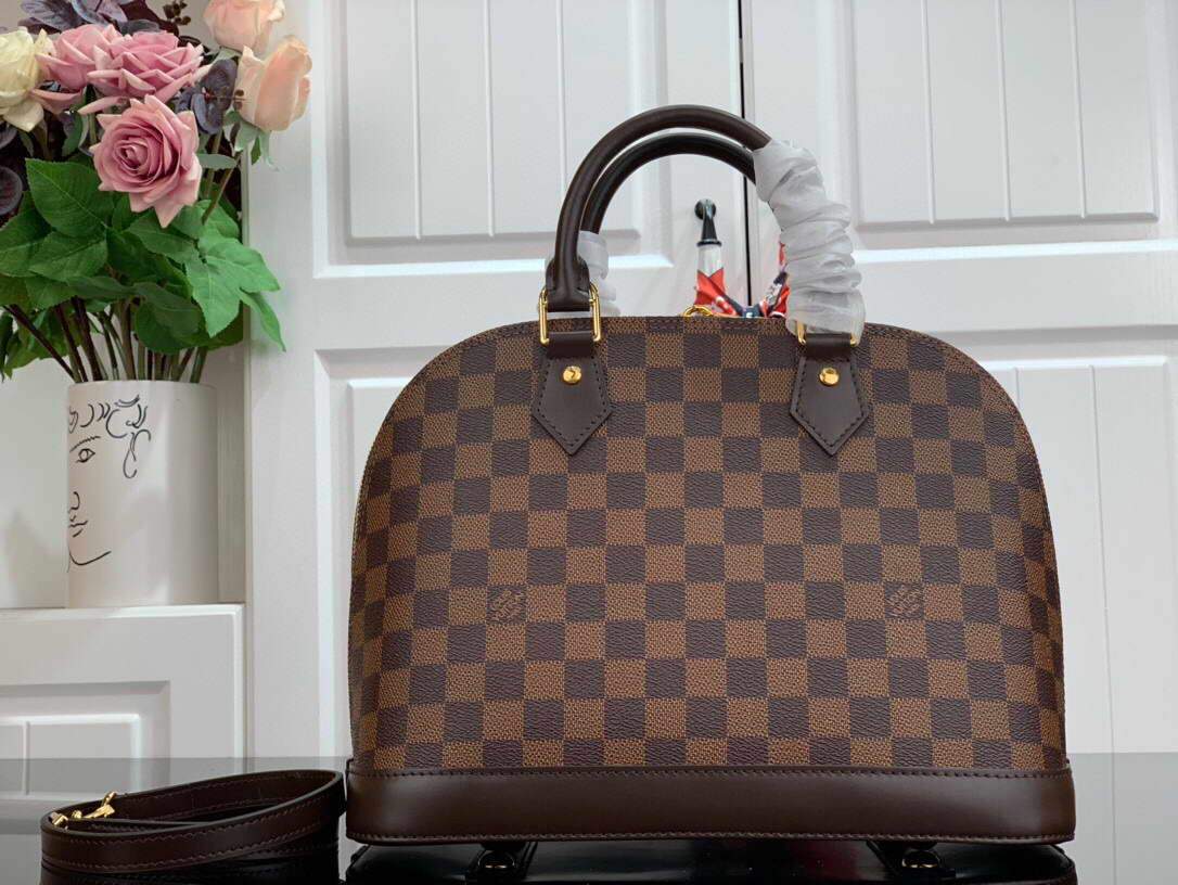 LV N53151 Louis Vuitton Alma PM Damier Ebene M53151 Bag - luxibagsmall