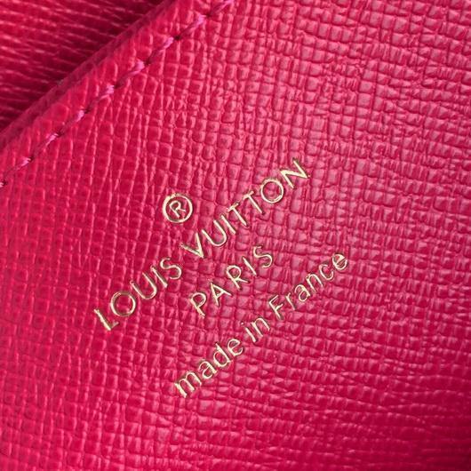 LV N60404 Louis Vuitton Zippy Coin Purse Rose Pivoine Pink - luxibagsmall