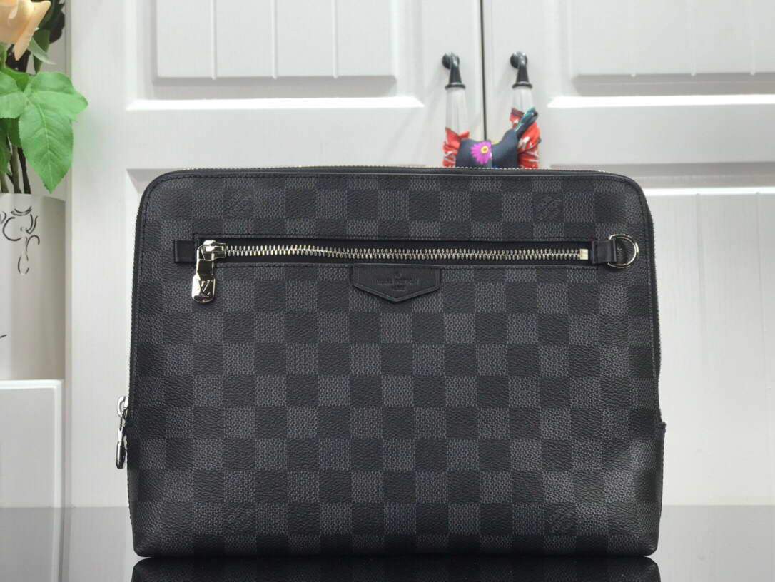 LV N60417 Louis Vuitton Pouch Damier Graphite - luxibagsmall