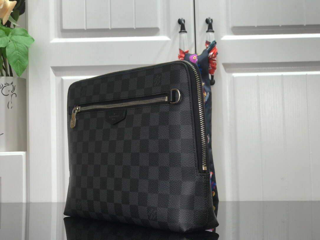 LV N60417 Louis Vuitton Pouch Damier Graphite - luxibagsmall