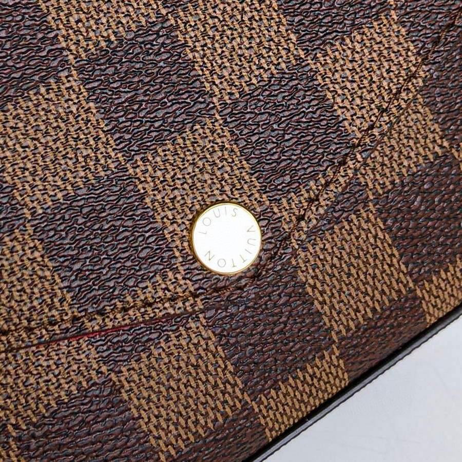 LV N63032 Louis Vuitton Felicie Pochette Bag M61276 Damier Ebene - Voguebags