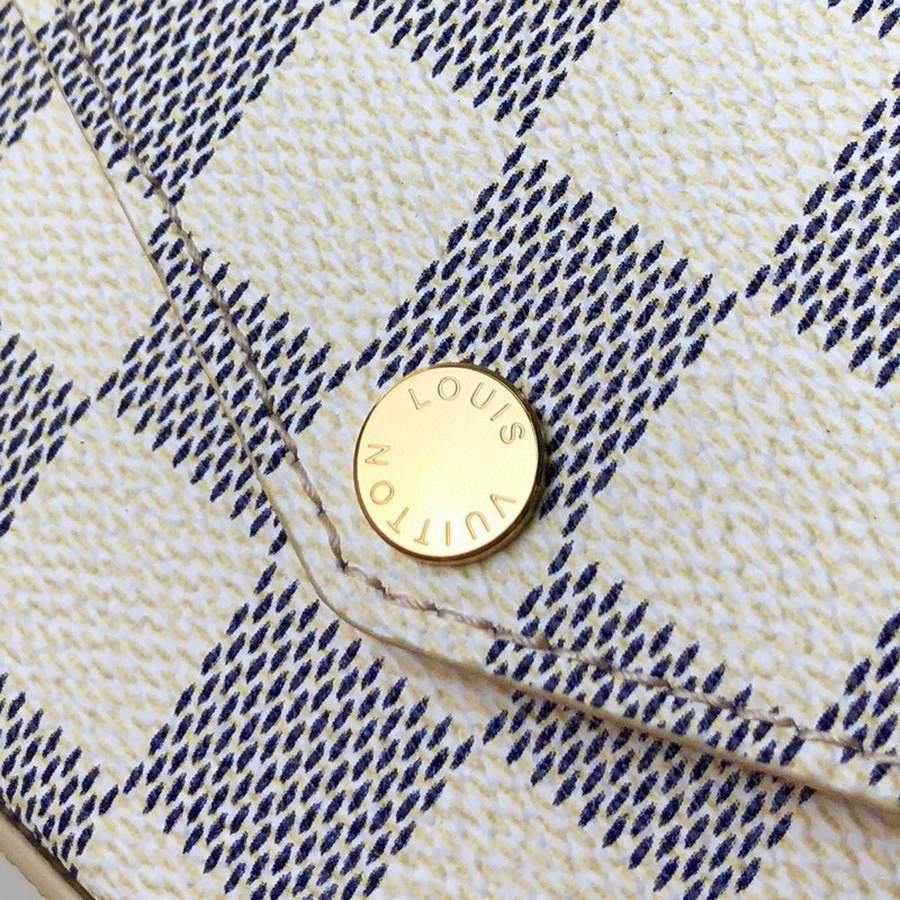 LV M61276 Louis Vuitton Felicie Pochette Bag Damier Azur - Voguebags