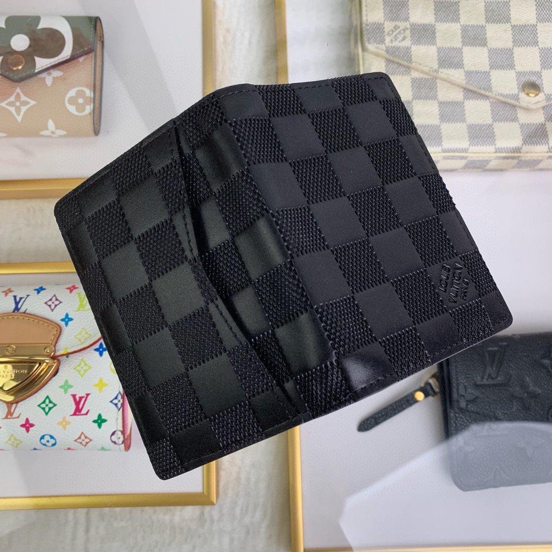 LV N63322 Louis Vuitton Pocket Organizer Damier infini M60111 Black - Voguebags