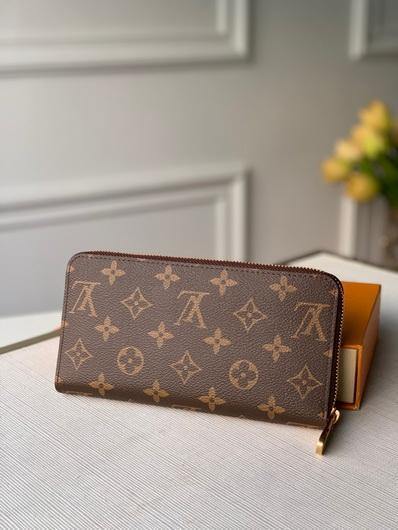 LV N69750 Louis Vuitton Zippy Wallet Brown - luxibagsmall