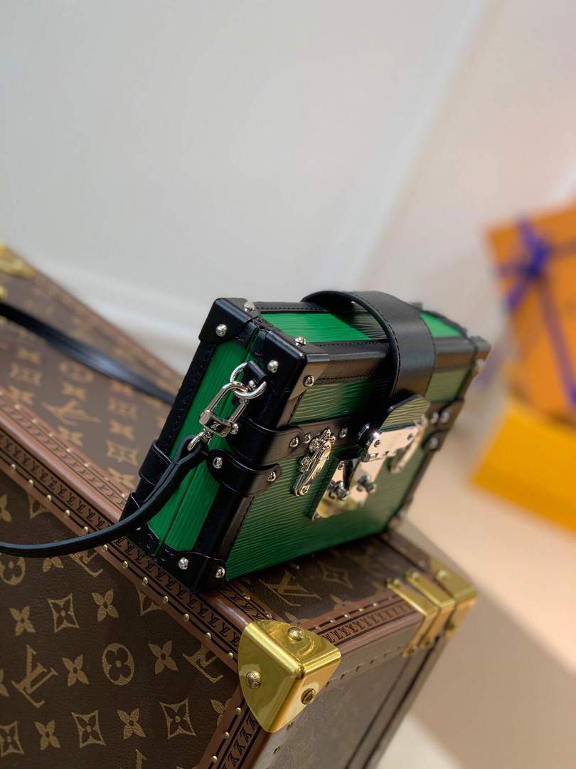 LV N93145 Louis Vuitton Petite Malle Bag N93144 Emeraude Green - luxibagsmall