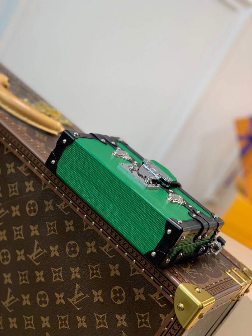 LV N93145 Louis Vuitton Petite Malle Bag N93144 Emeraude Green - luxibagsmall