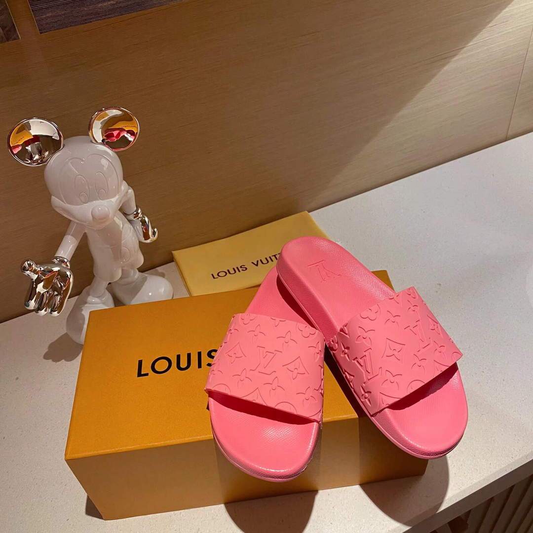 LV Sandals Designer Louis Vuitton Slippers 81120 Pink - luxibagsmall