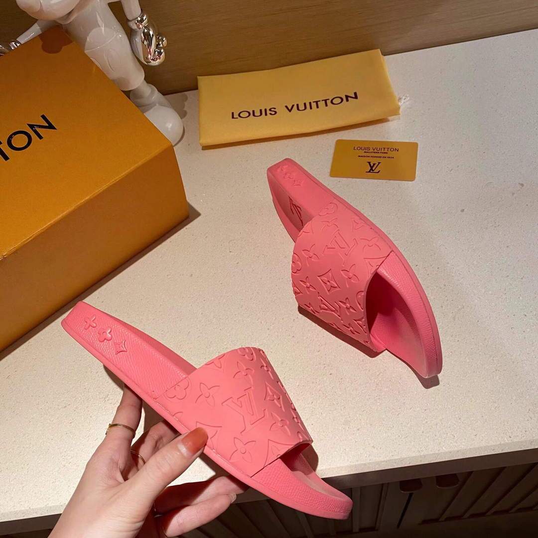 LV Sandals Designer Louis Vuitton Slippers 81120 Pink - luxibagsmall