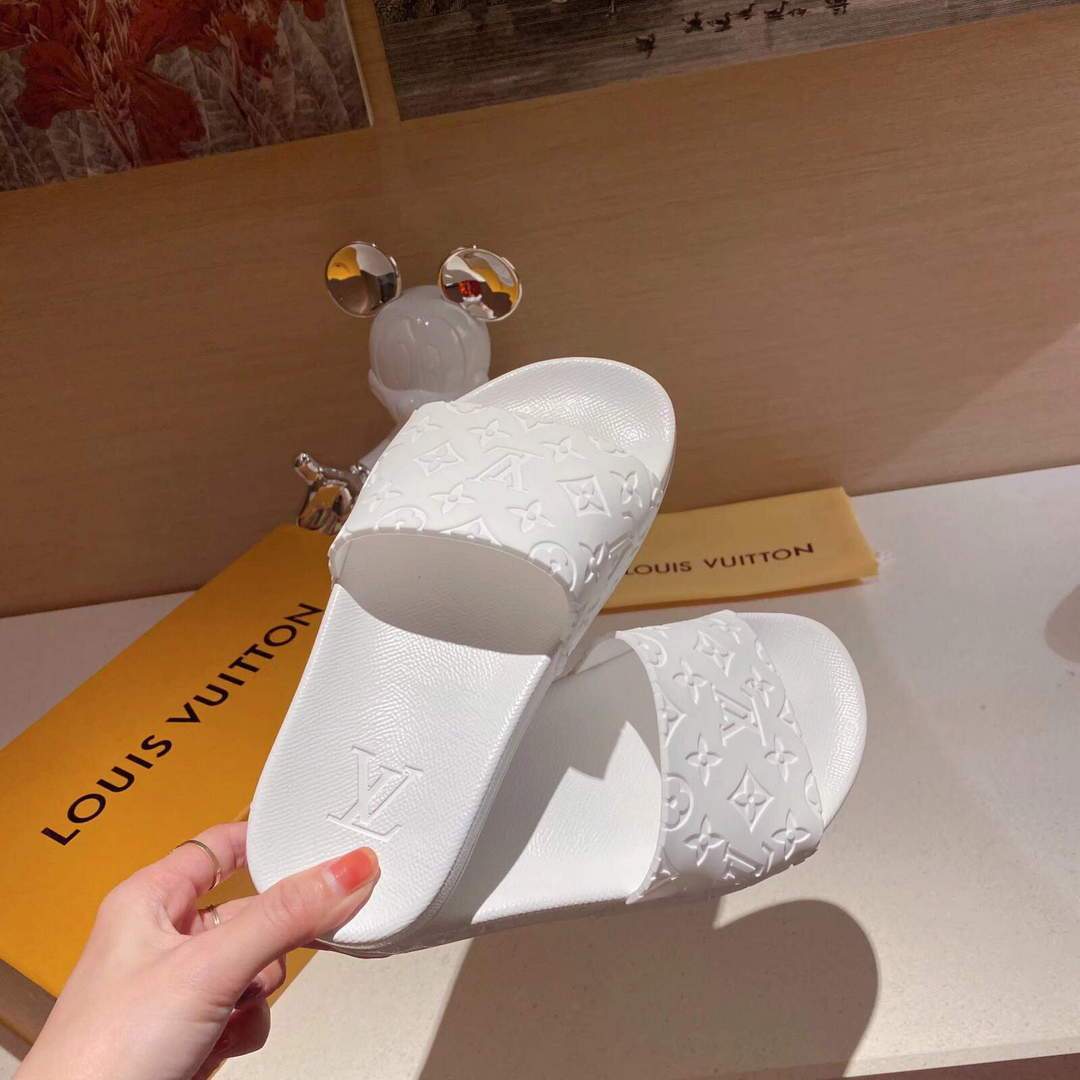 LV Sandals Designer Louis Vuitton Slippers 81117 White - luxibagsmall