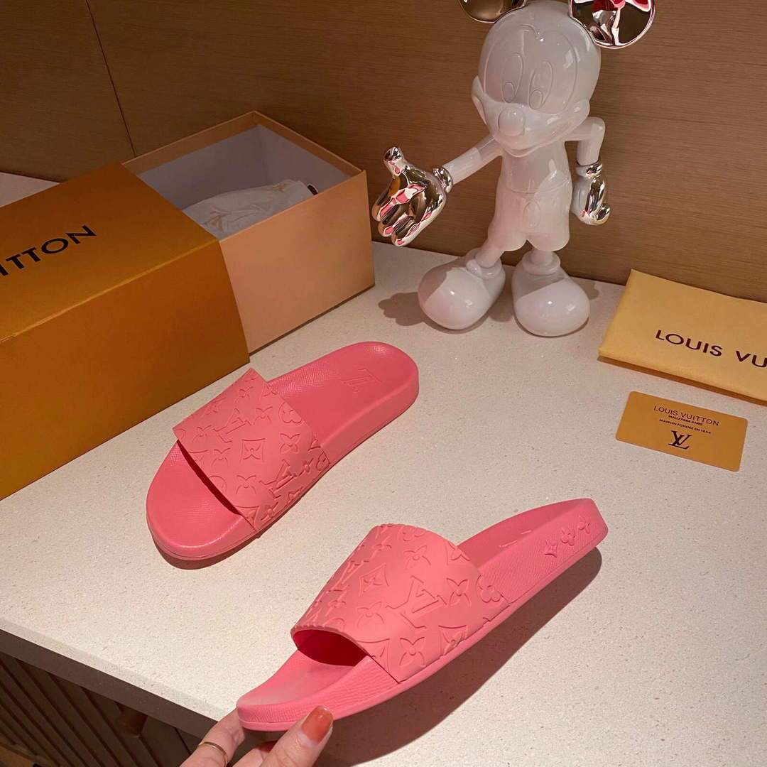 LV Sandals Designer Louis Vuitton Slippers 81120 Pink - luxibagsmall