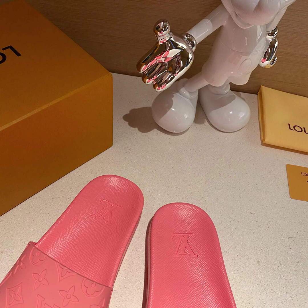 LV Sandals Designer Louis Vuitton Slippers 81120 Pink - luxibagsmall