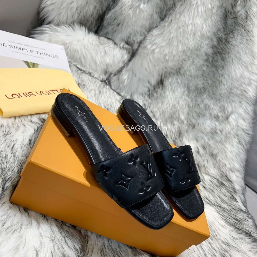 LV Sandals Designer Louis Vuitton Slippers 81116 Black - luxibagsmall