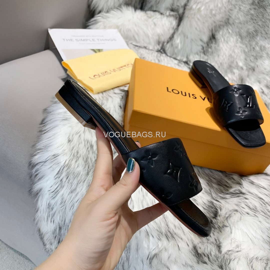 LV Sandals Designer Louis Vuitton Slippers 81116 Black - luxibagsmall