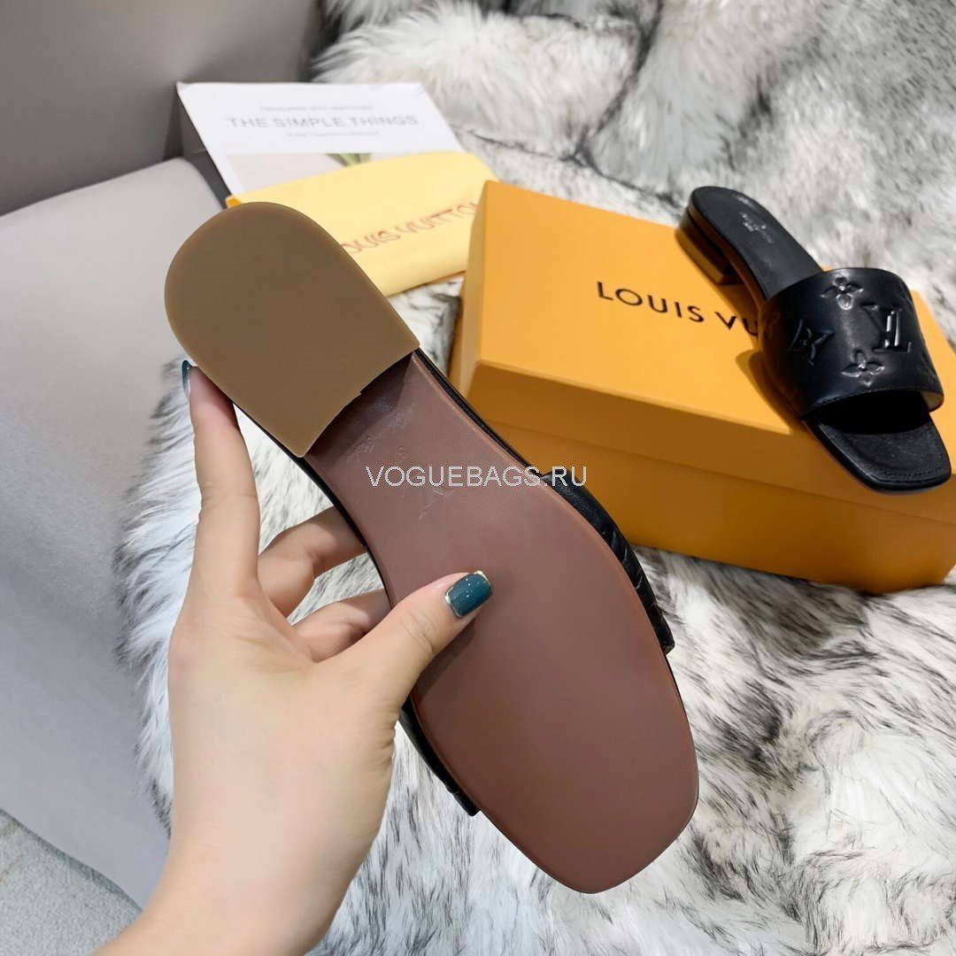 LV Sandals Designer Louis Vuitton Slippers 81116 Black - luxibagsmall