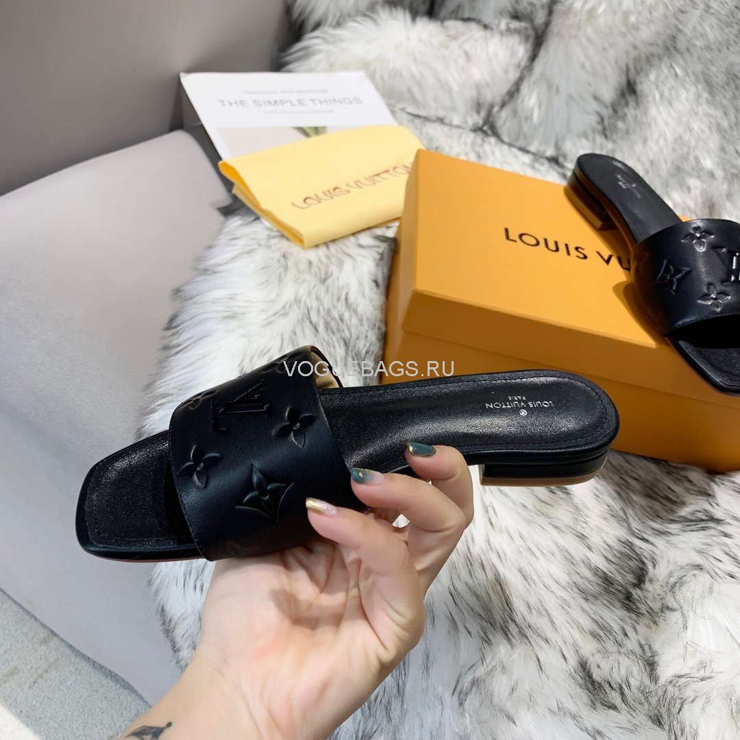 LV Sandals Designer Louis Vuitton Slippers 81116 Black - luxibagsmall