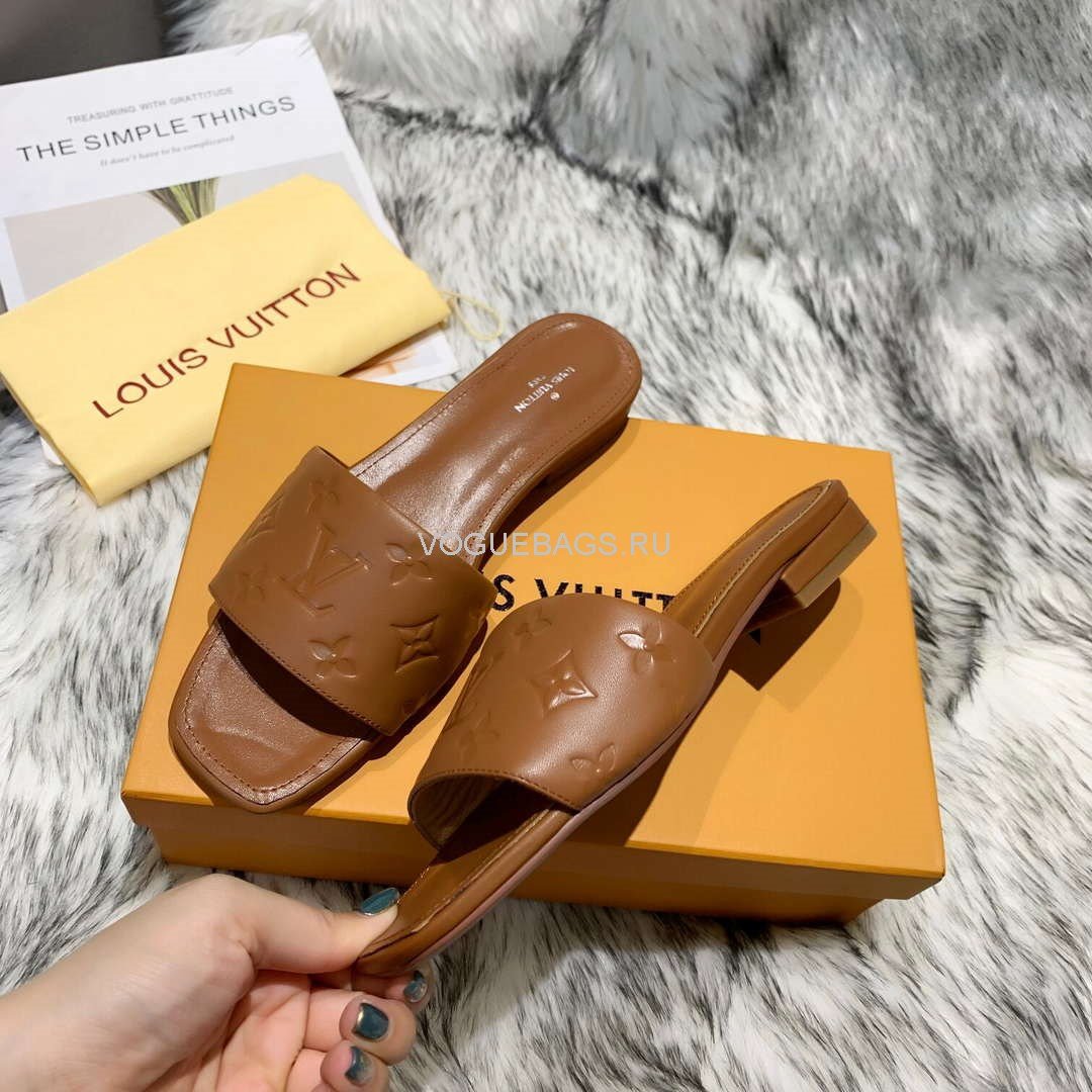 LV Sandals Designer Louis Vuitton Slippers 81116 Brown - luxibagsmall