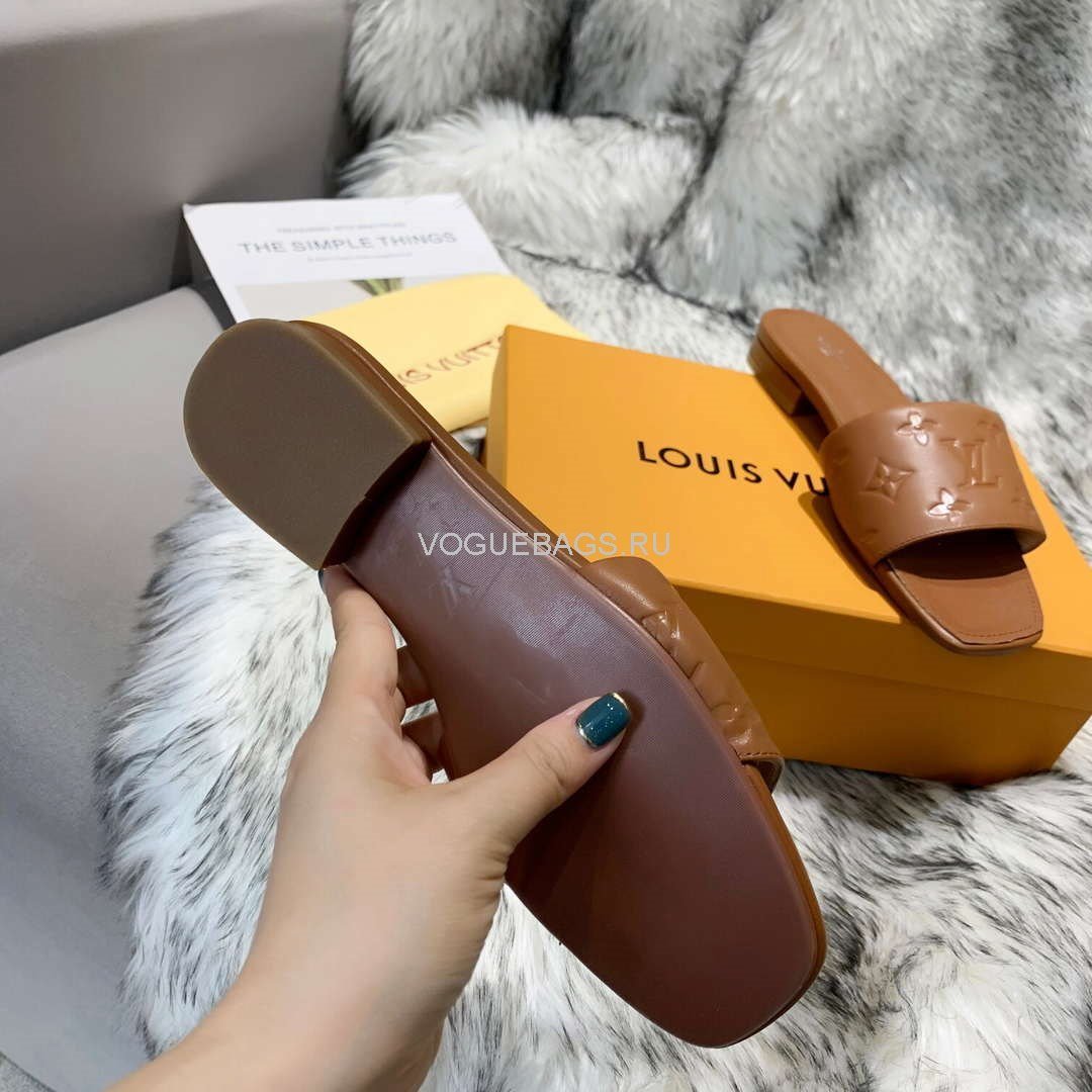 LV Sandals Designer Louis Vuitton Slippers 81116 Brown - luxibagsmall