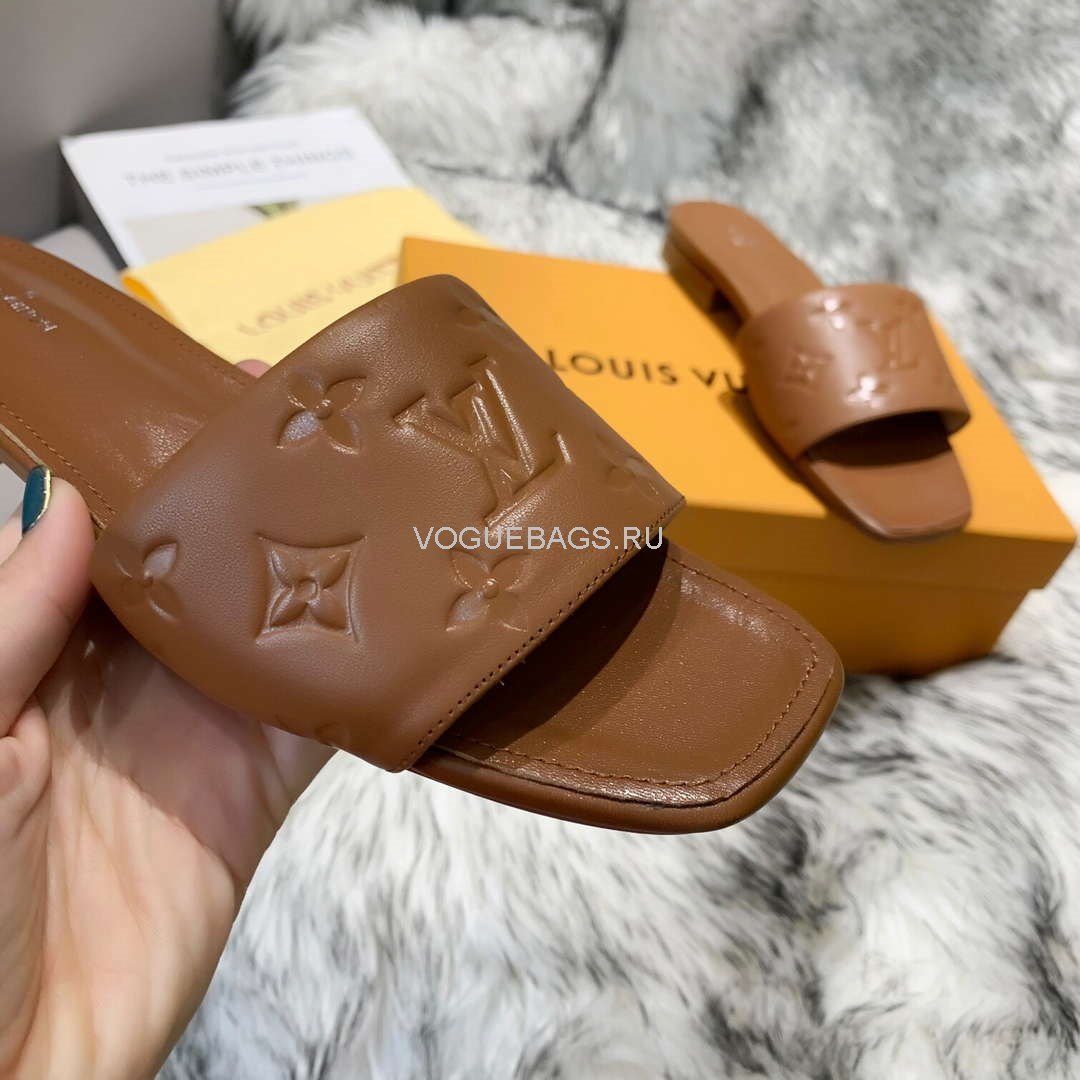 LV Sandals Designer Louis Vuitton Slippers 81116 Brown - luxibagsmall