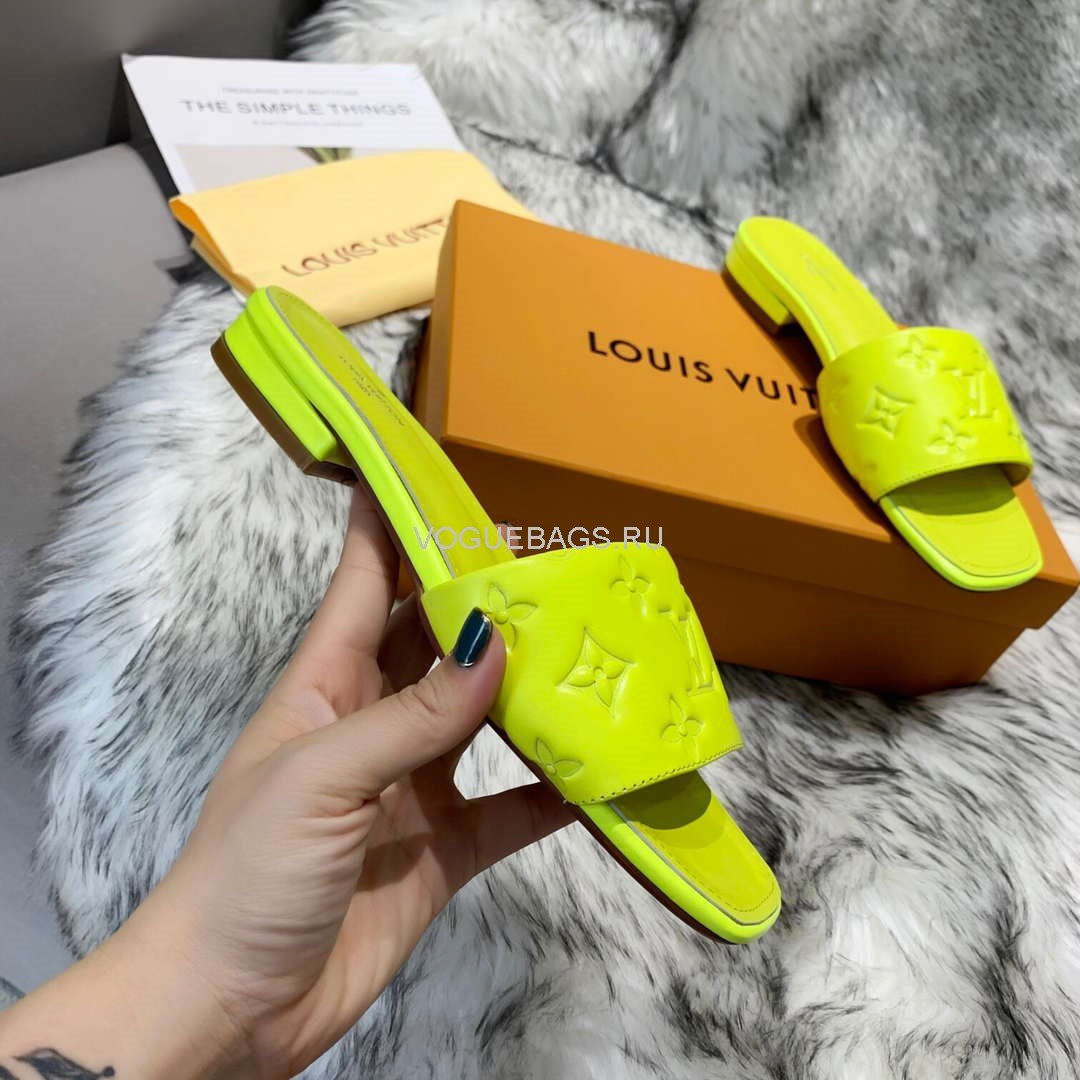 LV Sandals Designer Louis Vuitton Slippers 81116 Green - luxibagsmall