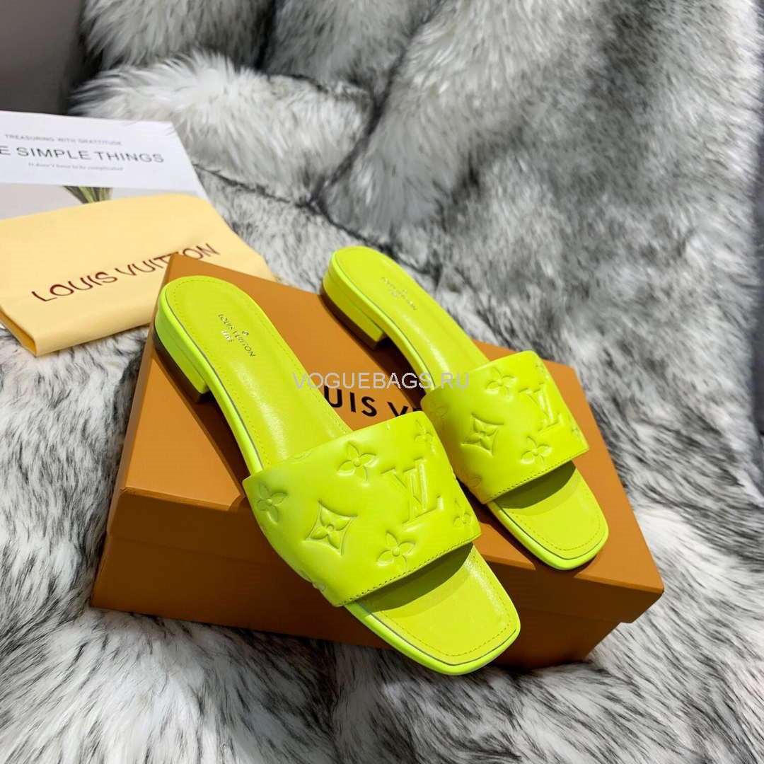 LV Sandals Designer Louis Vuitton Slippers 81116 Green - luxibagsmall