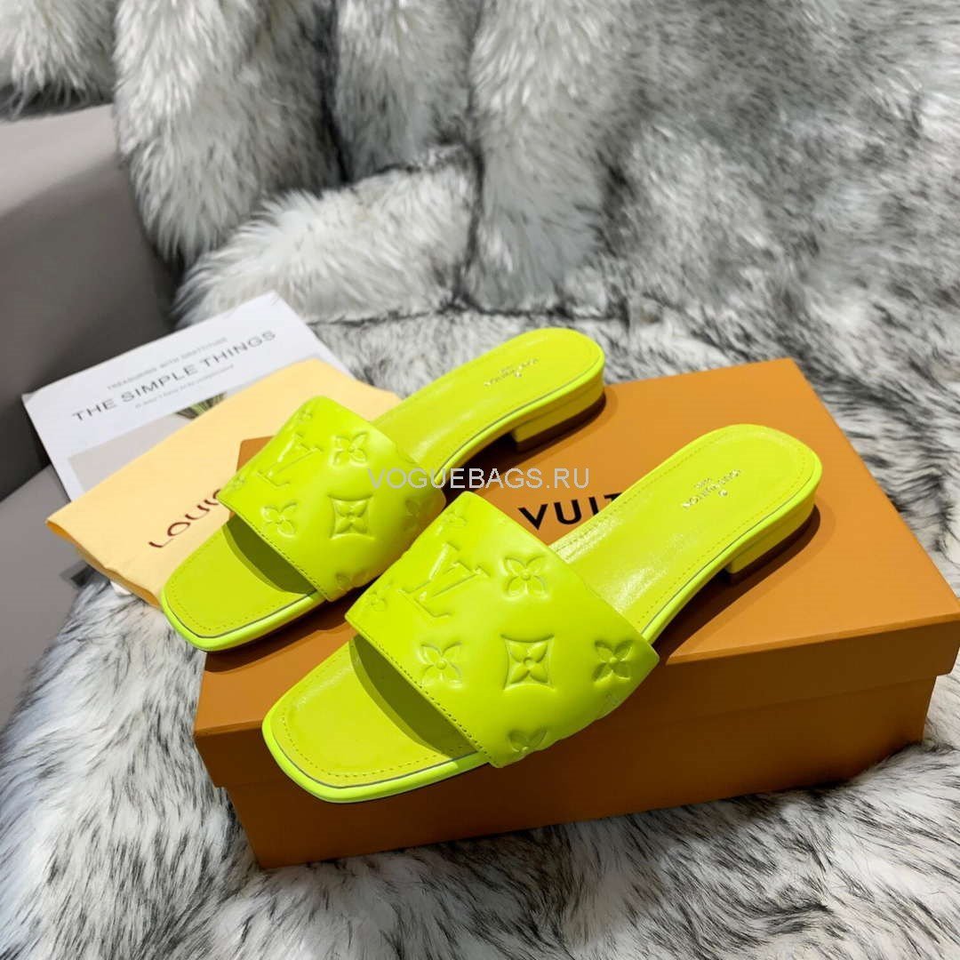 LV Sandals Designer Louis Vuitton Slippers 81116 Green - luxibagsmall