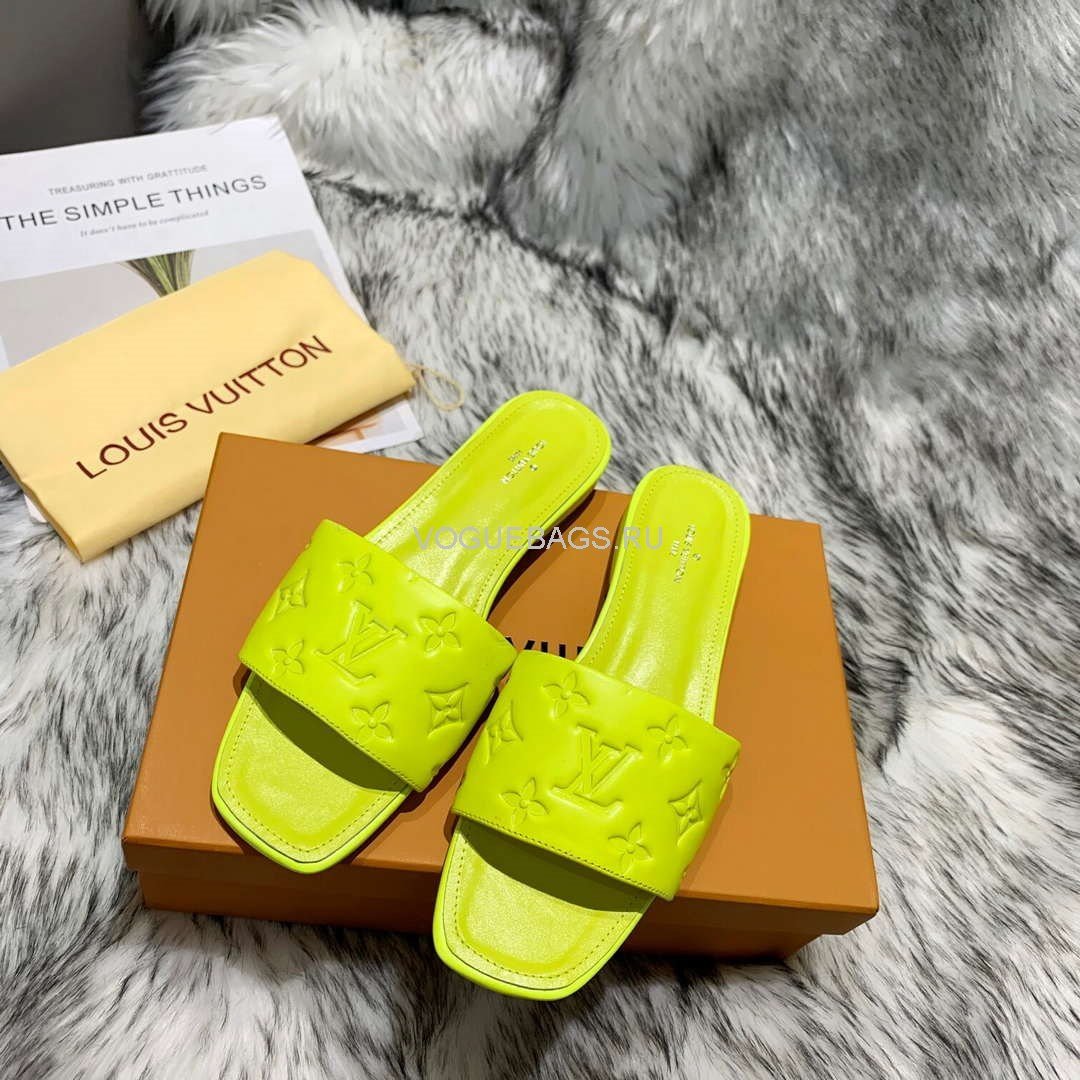 LV Sandals Designer Louis Vuitton Slippers 81116 Green - luxibagsmall