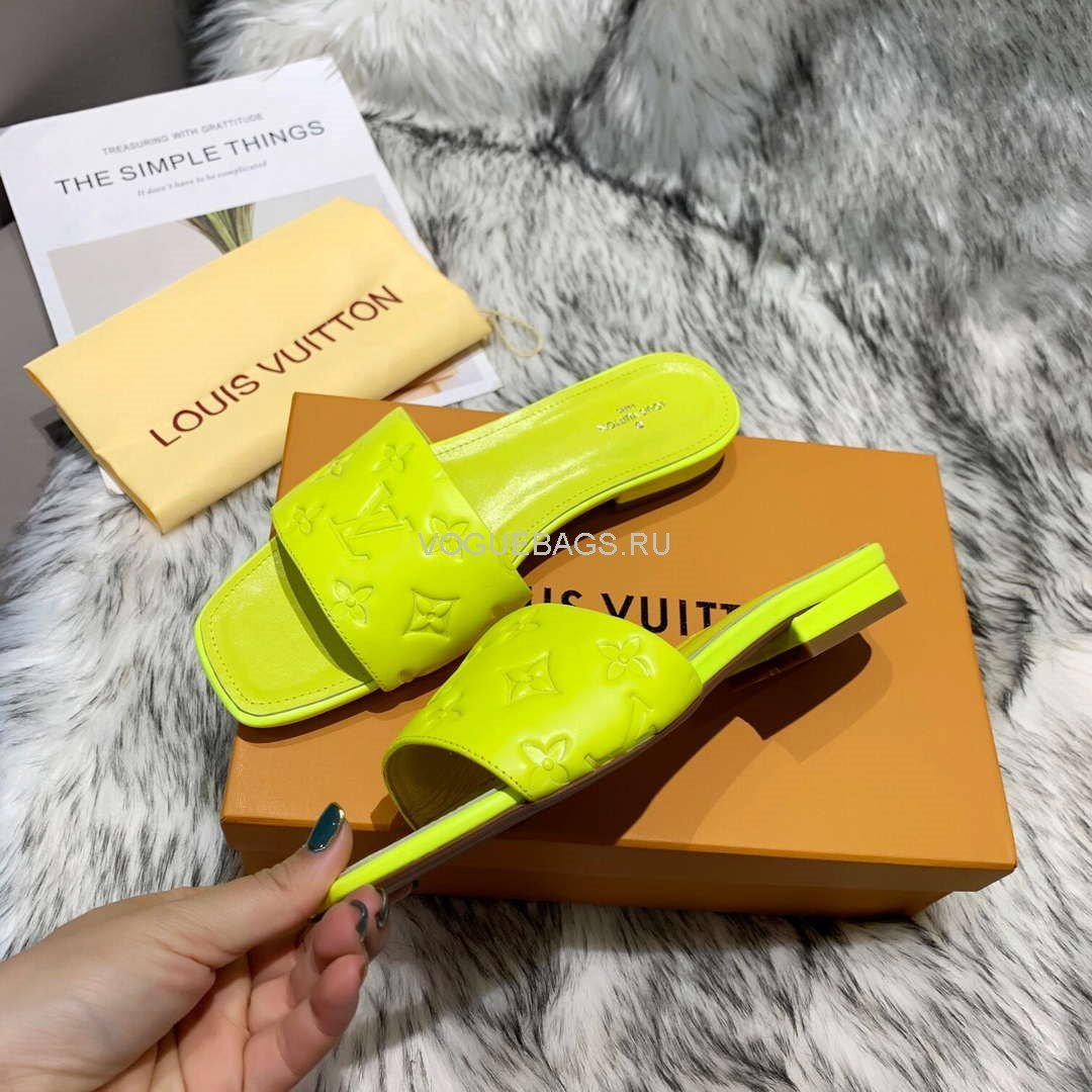 LV Sandals Designer Louis Vuitton Slippers 81116 Green - luxibagsmall