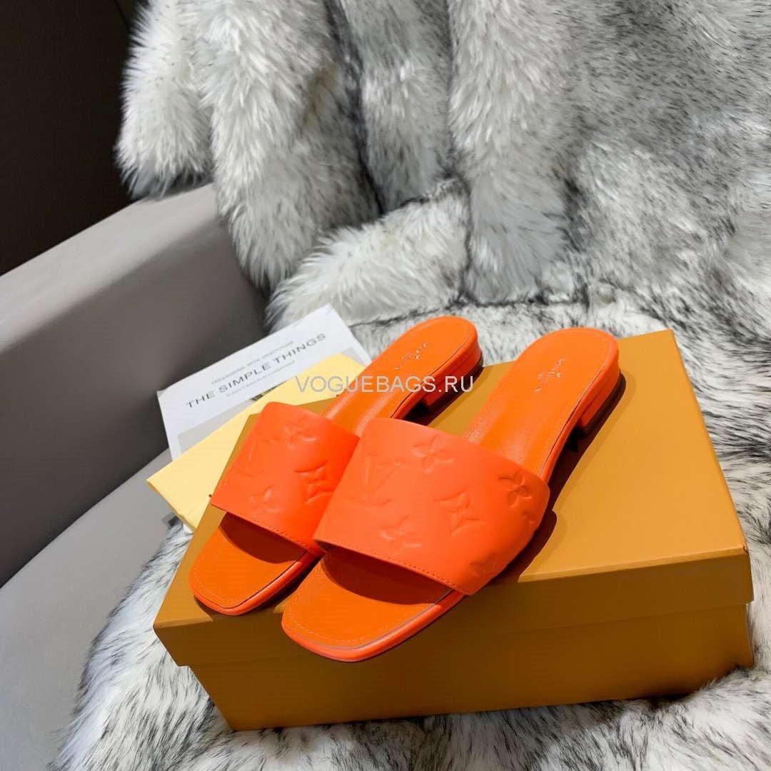 LV Sandals Designer Louis Vuitton Slippers 81116 Orange - luxibagsmall