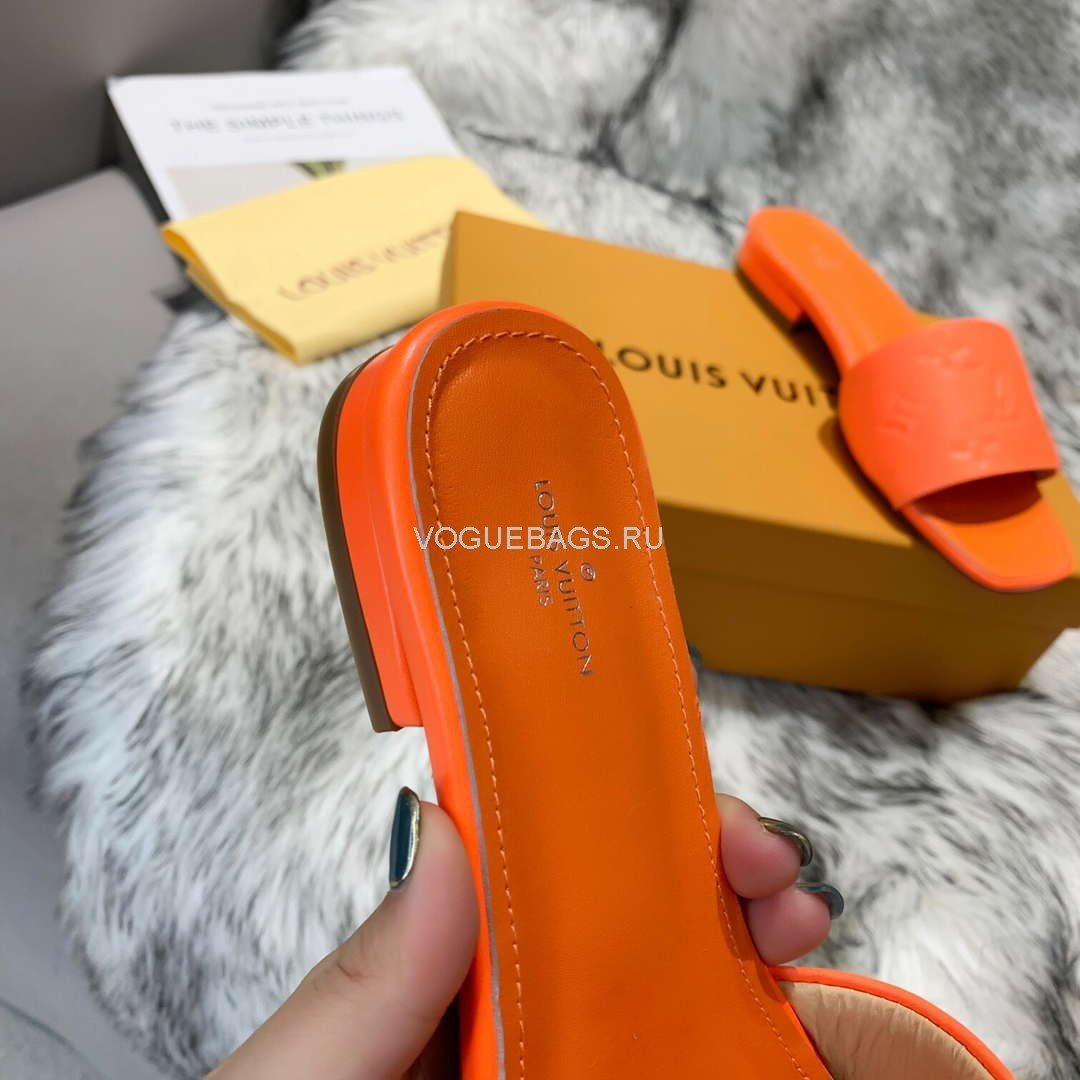 LV Sandals Designer Louis Vuitton Slippers 81116 Orange - luxibagsmall